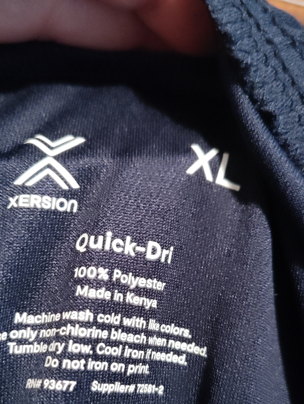 Xersion Navy Drawstring Joggers - Picture 2 of 4